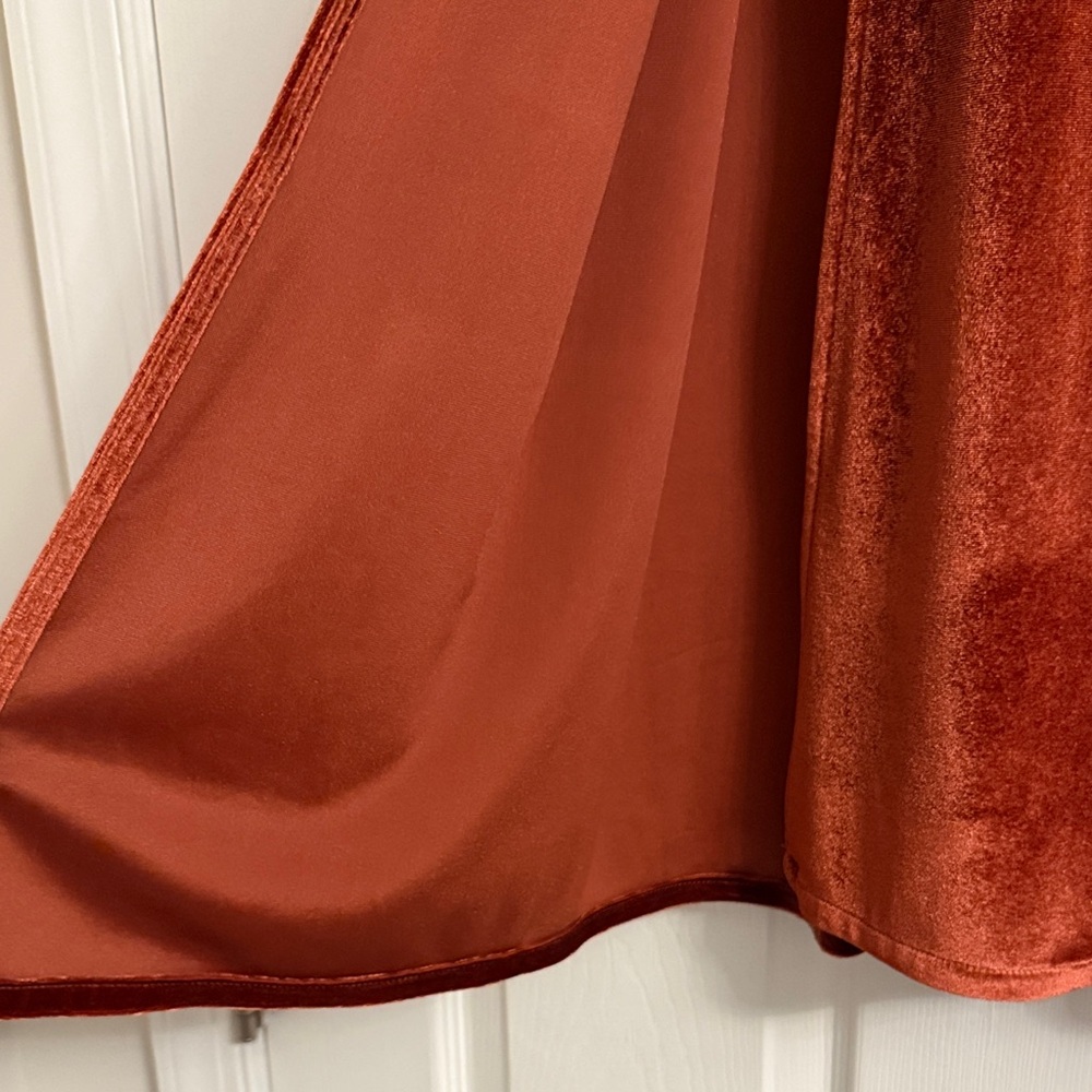 Baltic Born Rust Velvet Maxi Dress - Picture 6 of 7